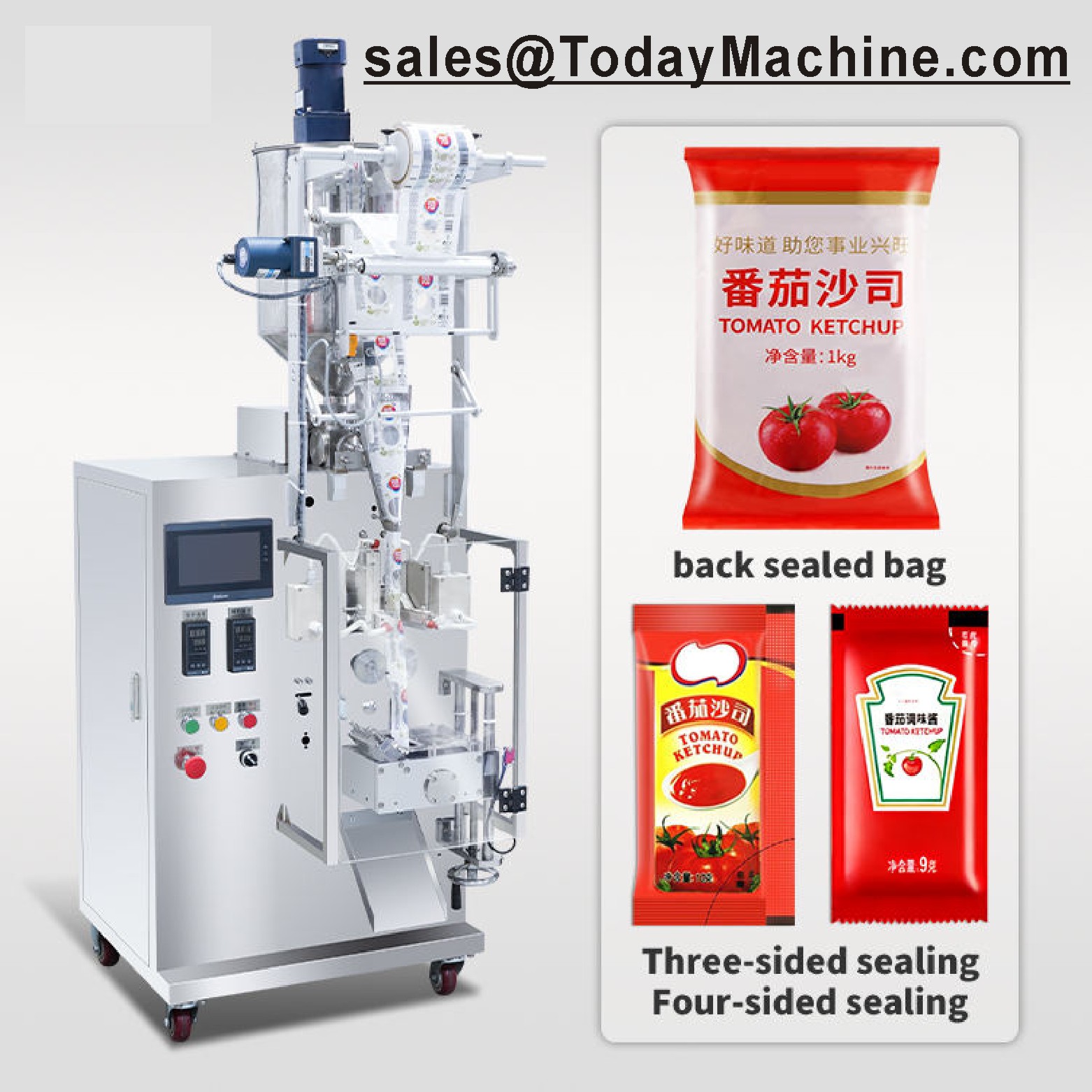 Vertical Form Fill Seal Sauce  - Packaging review and price
