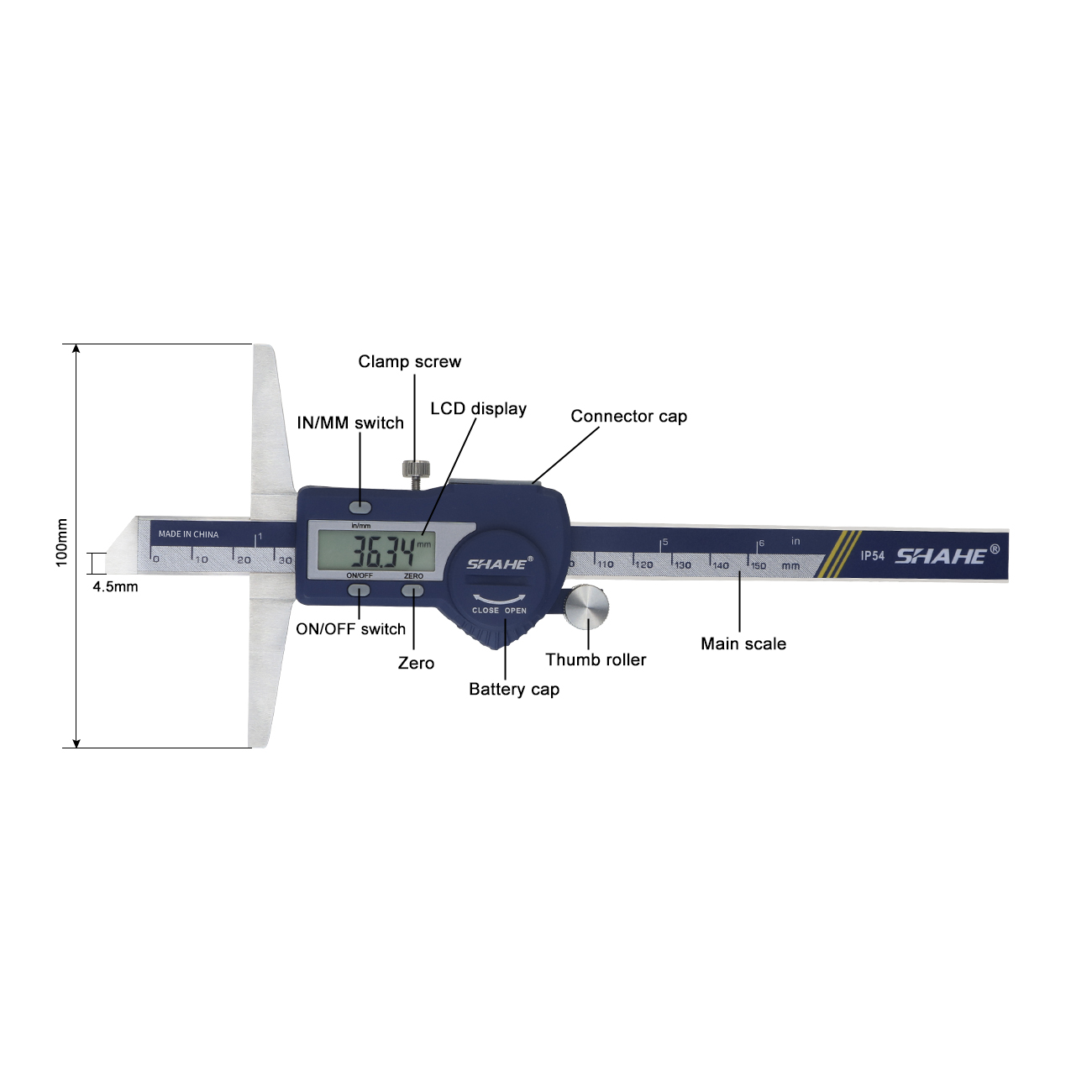 SHAHE 150/200/300mm Electronic - Digital Caliper 150Mm Stainless Steel review and price