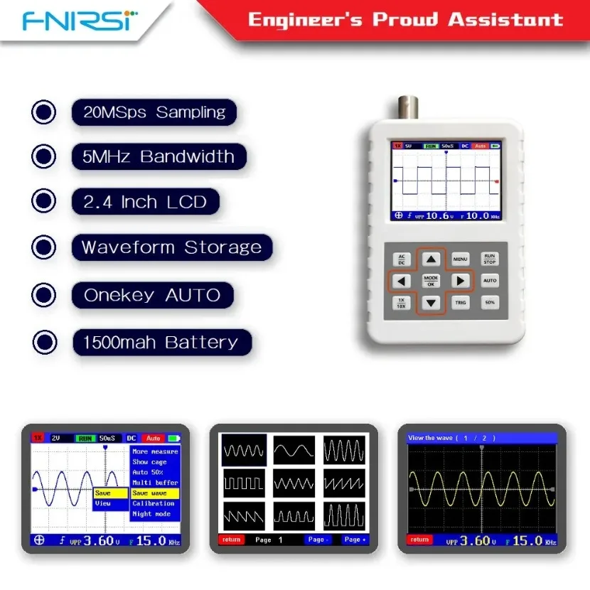 1PC DSO FNIRSI PRO Handheld mi - Fnirsi Digital Oscilloscope Handheld review and price