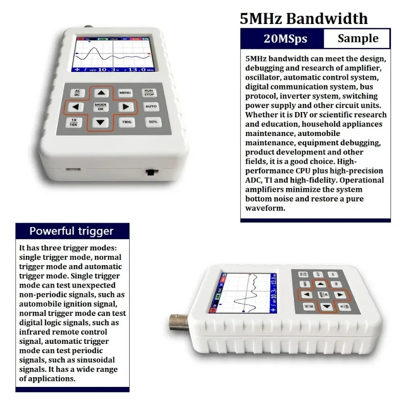 1PC DSO FNIRSI PRO Handheld mi - Fnirsi Digital Oscilloscope Handheld review and price