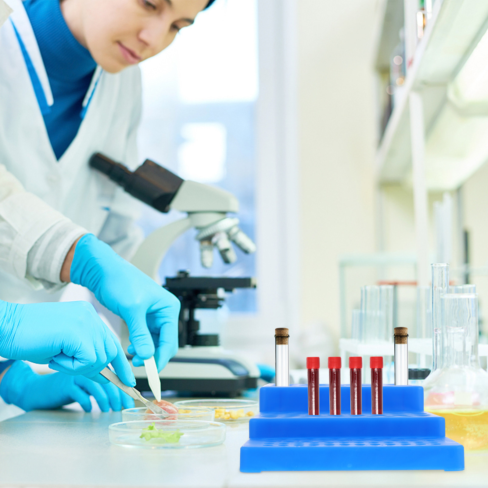 Test Tube Rack Trapezoidal PP  - Lab Equipment review and price