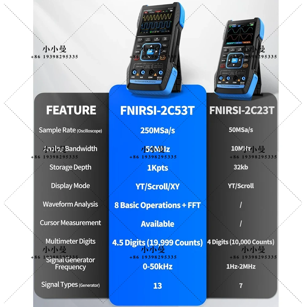 FNIRSI 2C53T Upgraded Handheld - Fnirsi Digital Oscilloscope Handheld review and price