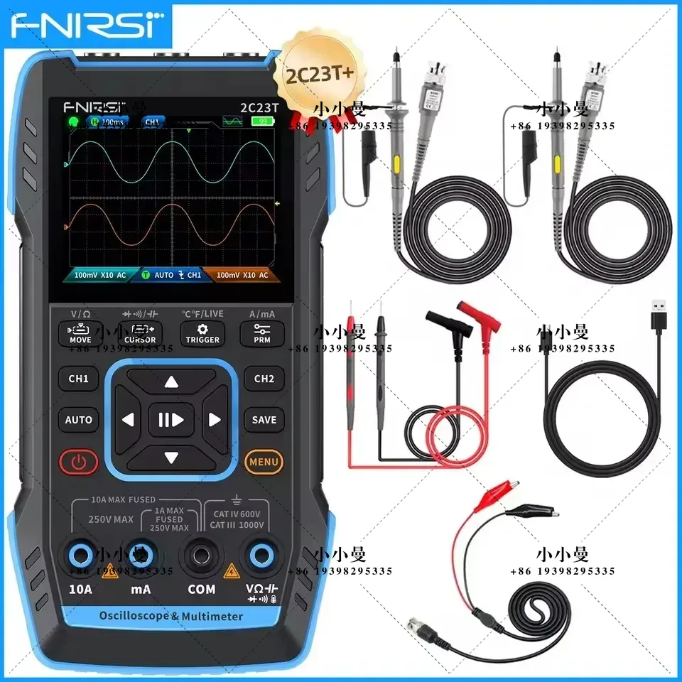 FNIRSI 2C23T10MHz, 2C53T 50MHz - Fnirsi Digital Oscilloscope Handheld review and price