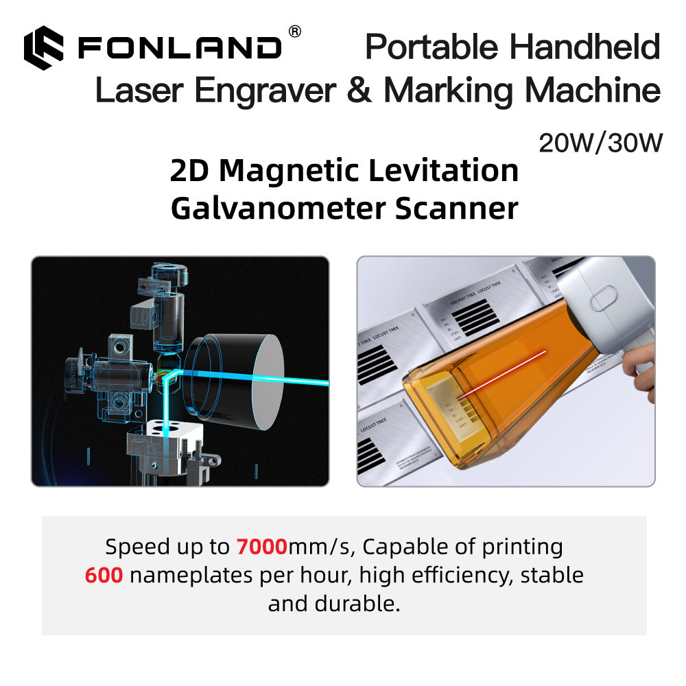 FONLAND K1 20W 30W Portable Ha - Fiber Laser Marking Machine 30W review and price